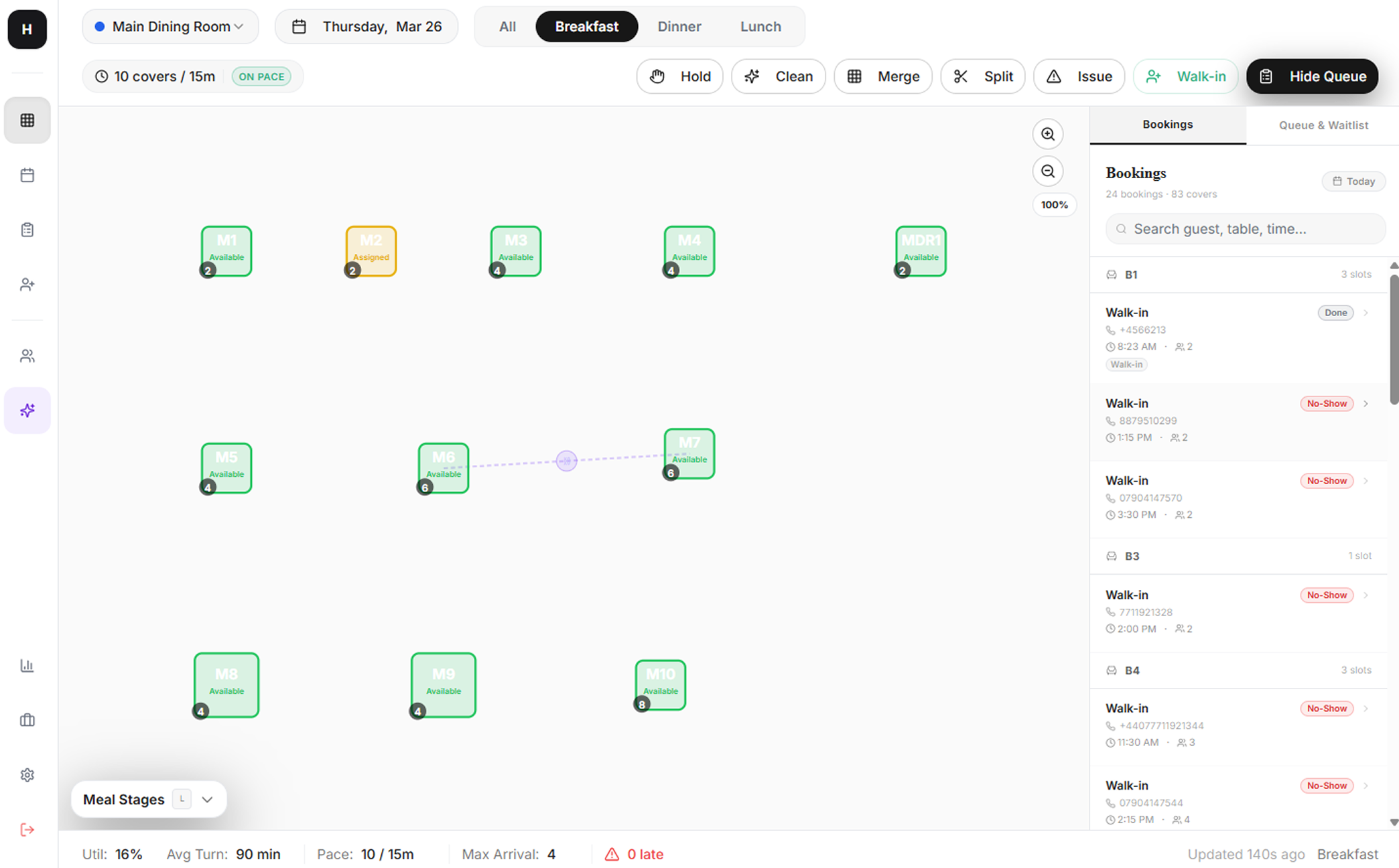 AI Seating Recommendation Engine